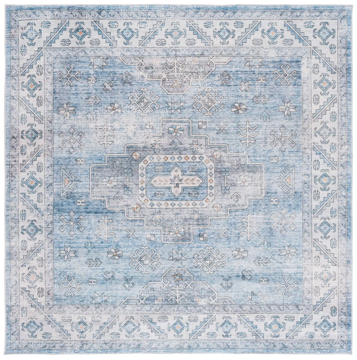 Safavieh Arizona 6'-0" x 6'-0" Rug in Blue / Light Blue