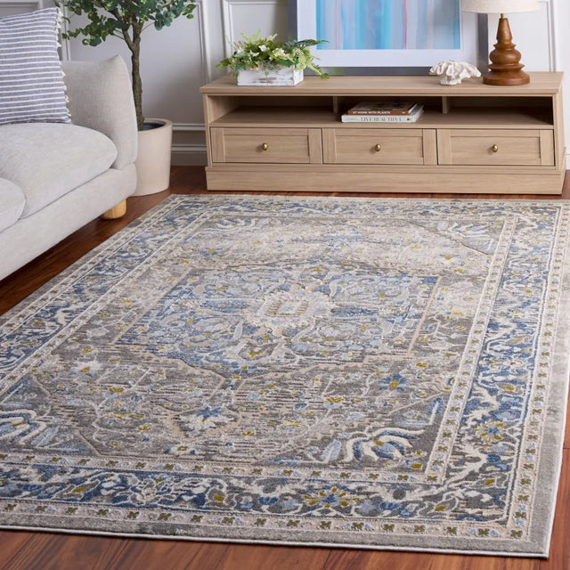 Safavieh Palma 5'-3" x 7'-6" Rug in Grey / Teal