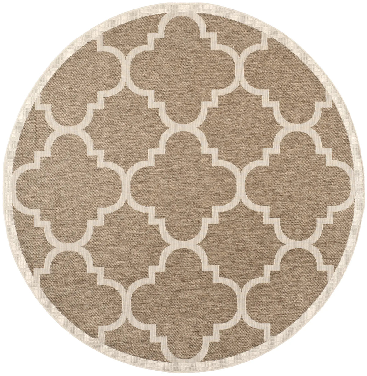 Safavieh Courtyard 7'-10" x 7'-10" Rug in Brown
