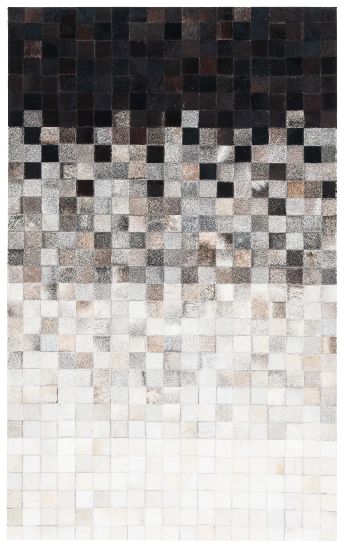 Safavieh Studio Leather 3'-0" x 5'-0" Rug in Ivory / Black