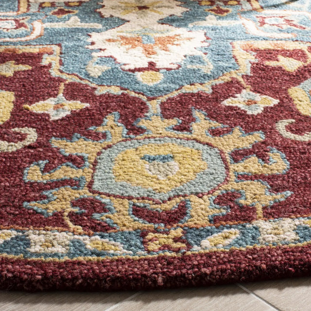 Safavieh Aspen 5'-0" x 5'-0" Rug in Red / Blue