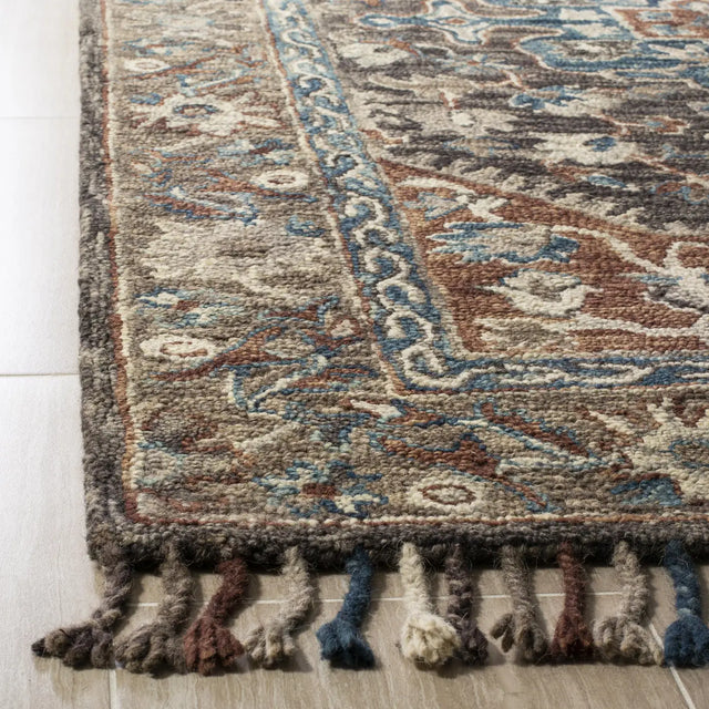 Safavieh Aspen 4'-0" x 6'-0" Rug in Charcoal / Light Brown