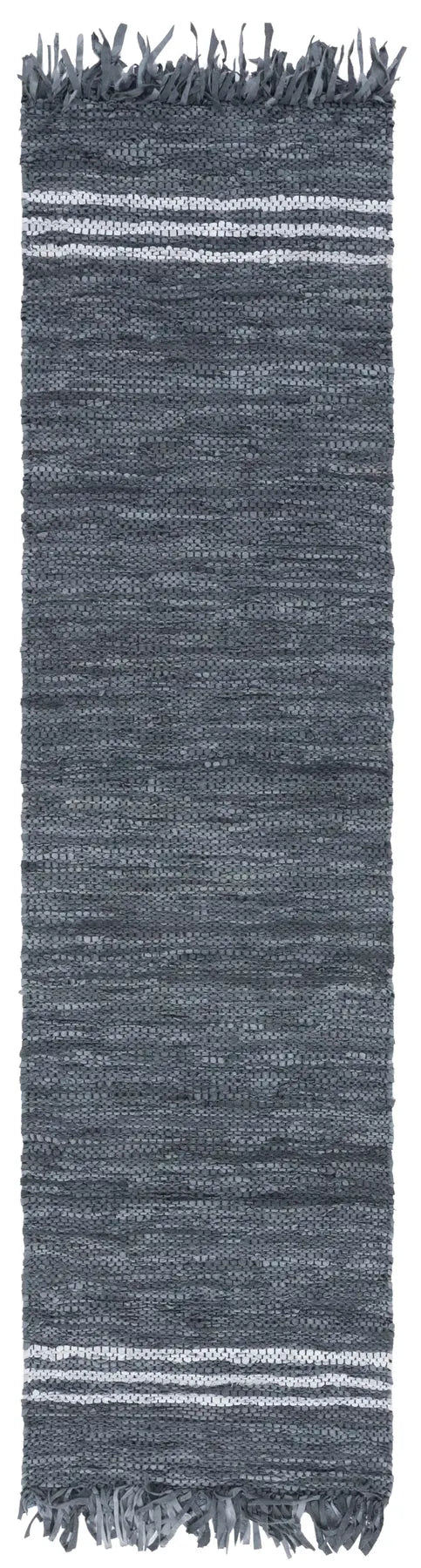 Safavieh Vintage Leather 2'-3" x 9'-0" Rug in Grey / Ivory