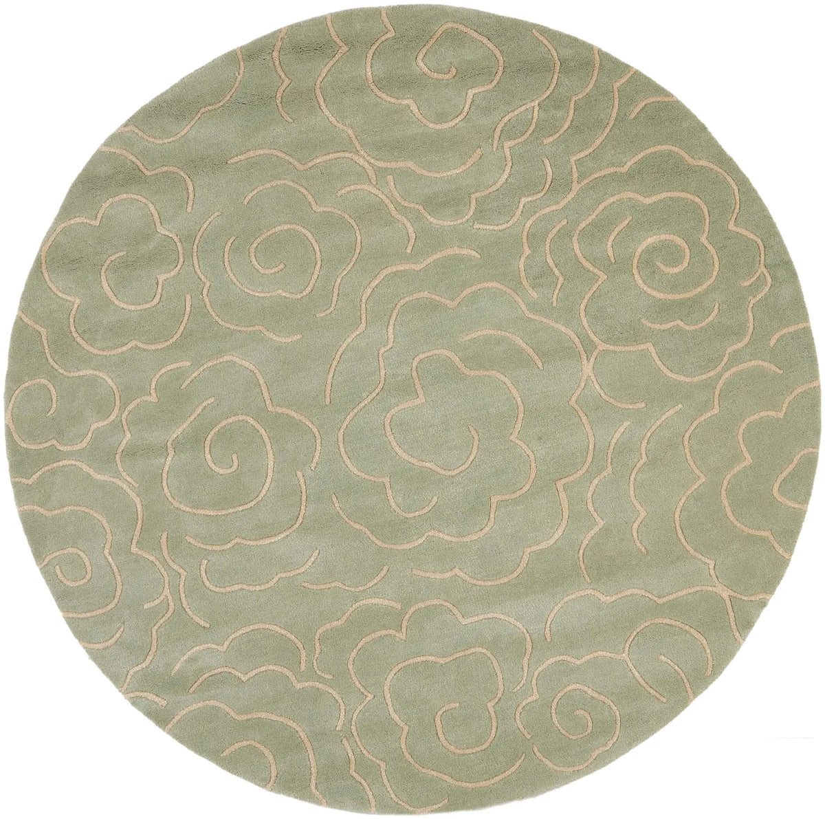 Safavieh Soho 6'-0" x 6'-0" Rug in Soft Lt. Blue / Ivory