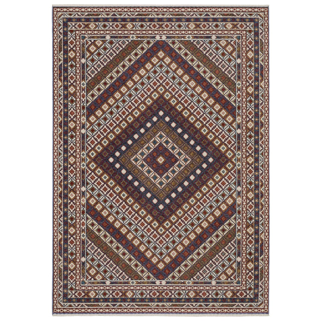 Oriental Weavers Sphinx HASTINGS HA08B Multi Geometric Rugs - main flat