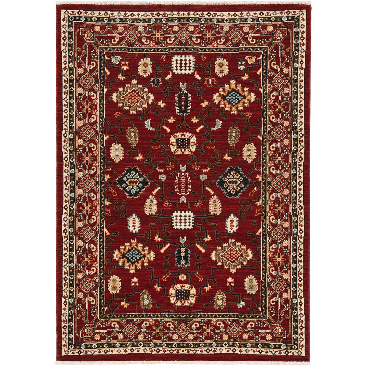 Oriental Weavers Sphinx Lilihan 043S6 Red/ Black Rugs - main flat