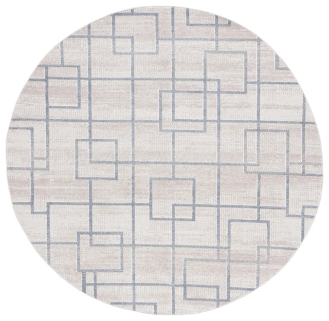 Safavieh Blair Washable 6'-7" x 6'-7" Rug in Beige / Grey