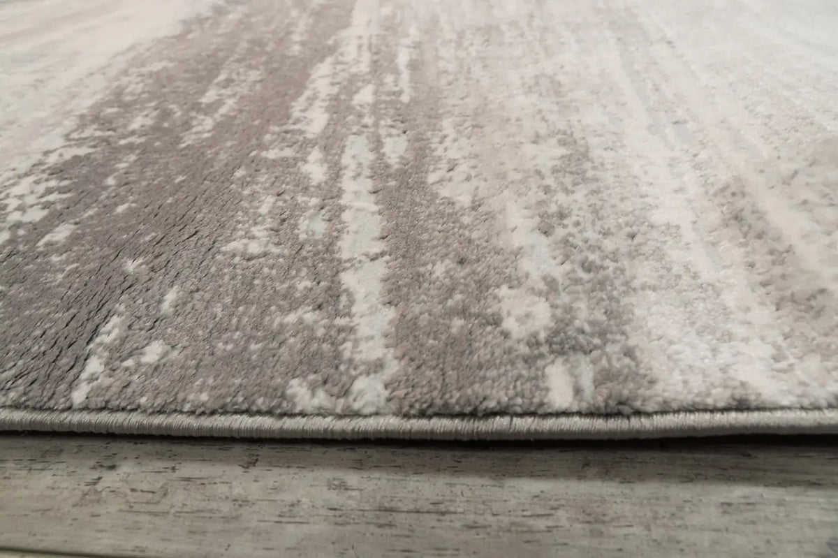Dynamic Rugs Lazer 12675 Power Loomed Modern Grey/Dark Grey Rug - Pile