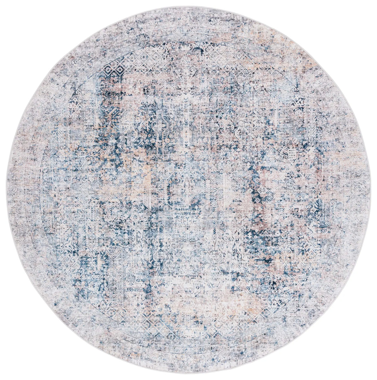 Safavieh Arizona 6'-0" x 6'-0" Rug in Navy / Beige