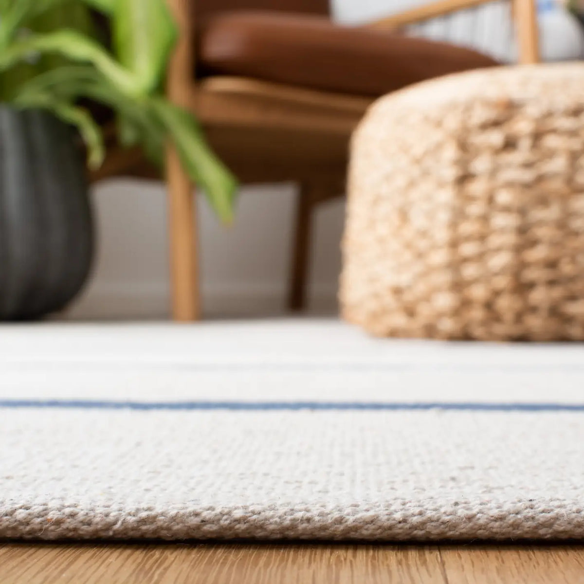Safavieh Montauk 4'-0" x 6'-0" Rug in Ivory / Navy