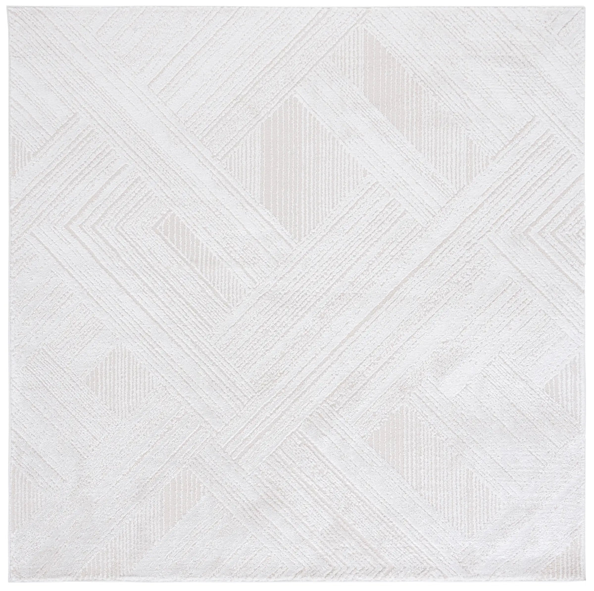 Safavieh Kingston 6'-7" x 6'-7" Rug in Ivory / Light Grey