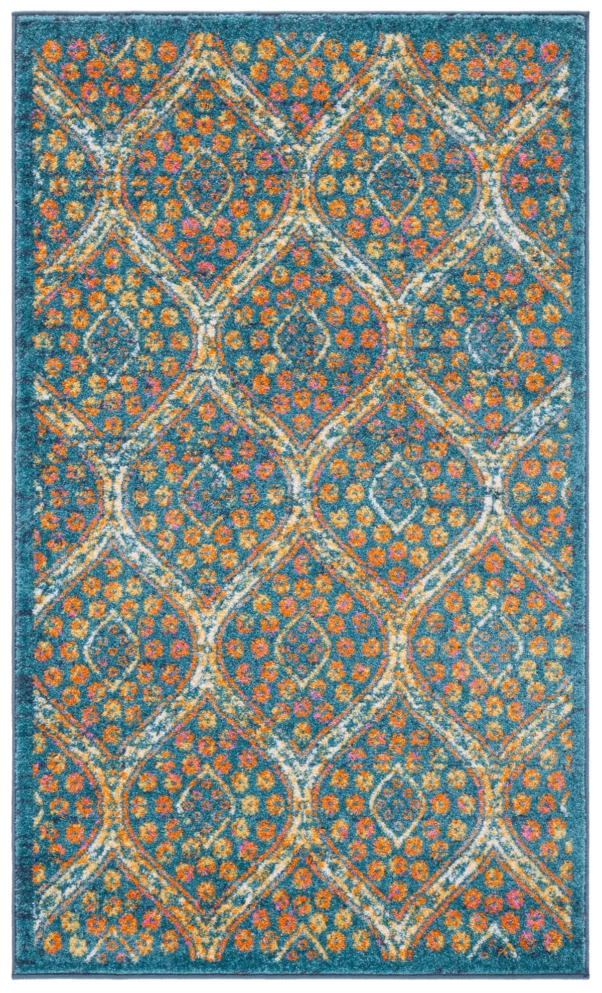 Safavieh Madison 3'-0" x 5'-0" Rug in Blue / Orange
