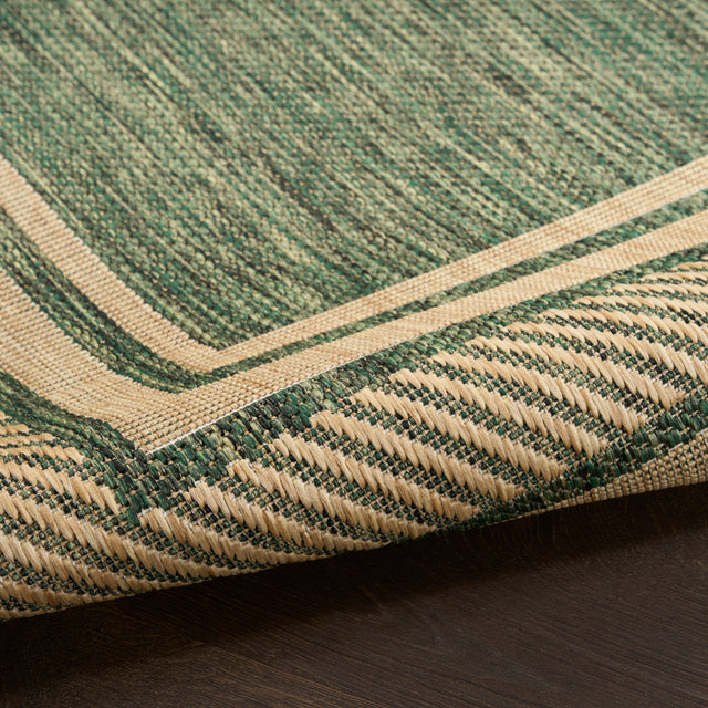 Nourison Horizon Indoor/Outdoor HOZ03 Green Contemporary Area Rugs