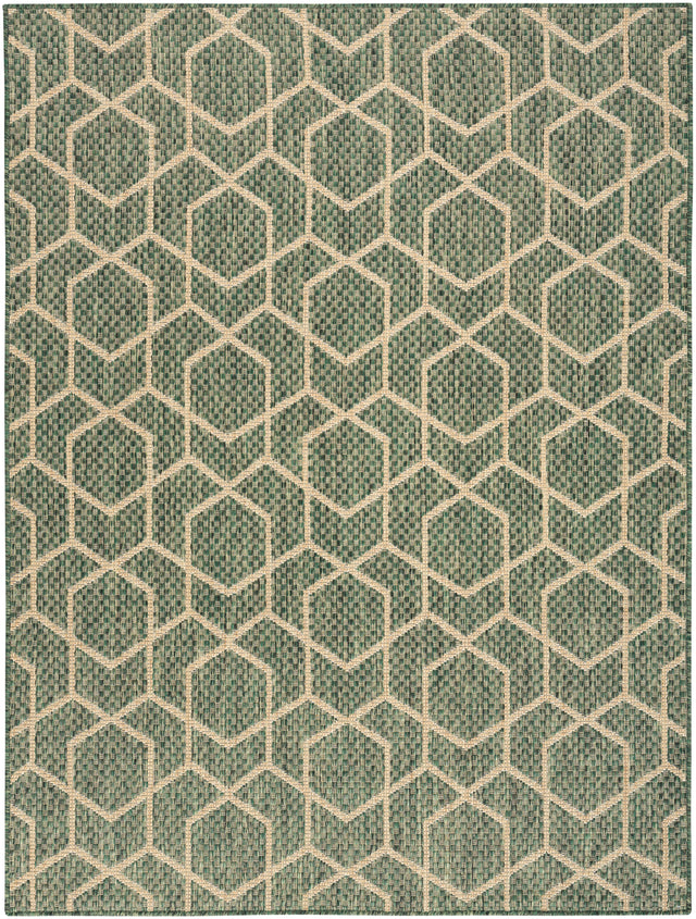 Nourison Horizon Indoor/Outdoor HOZ01 Green Contemporary Area Rugs