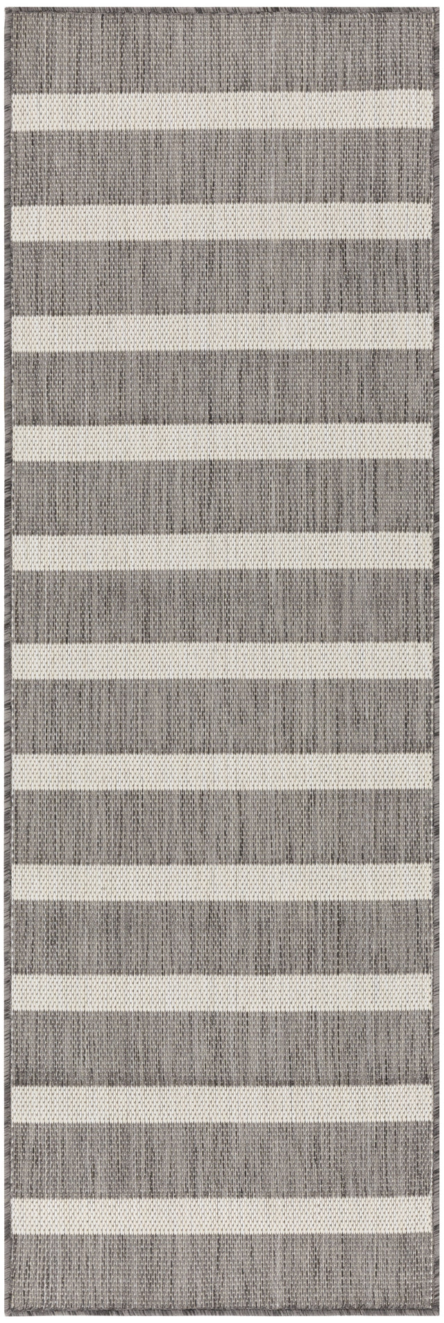 Nourison Positano Pos03 Charcoal Ivory Rug
