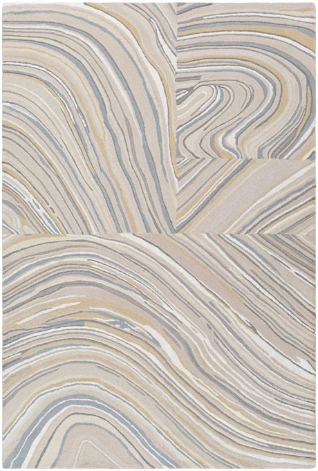 Surya Dreamscape Dsp-2303 Ash, Light Silver, Slate Grey Taupe, Metallic - Silver, Pewter Rug.