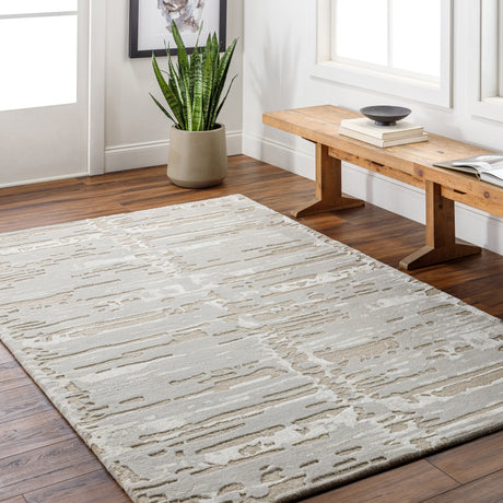 Surya Dreamscape Dsp-2307 Slate Grey Taupe, Warm Grey, Ash, Sage, Pearl Rug.