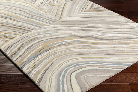 Surya Dreamscape Dsp-2309 Ash, Metallic - Silver, Pearl, Khaki, Pewter Rug.