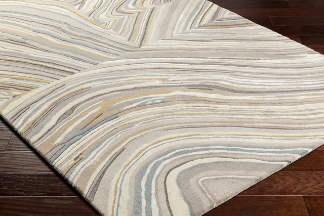 Surya Dreamscape Dsp-2309 Ash, Metallic - Silver, Pearl, Khaki, Pewter Rug.
