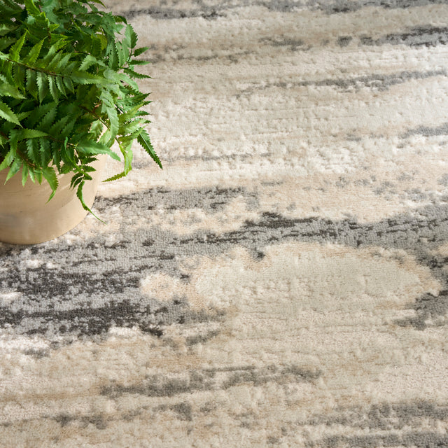 Nourison Serenity Home SRH12 Grey Multicolor Contemporary Area Rugs