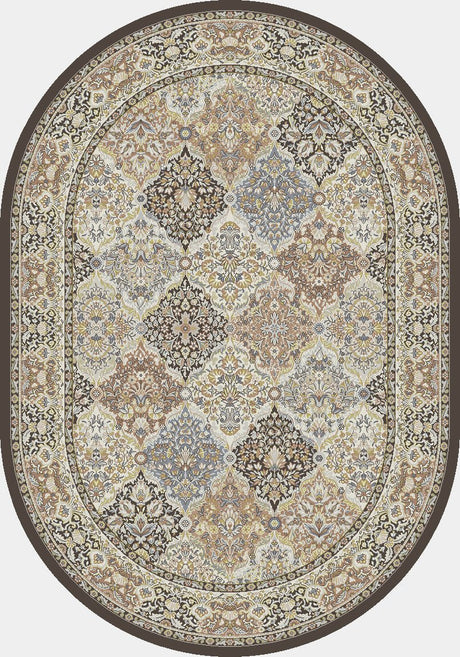 Dynamic Rugs Ancient Garden 57008 Brown/Blue Rug.