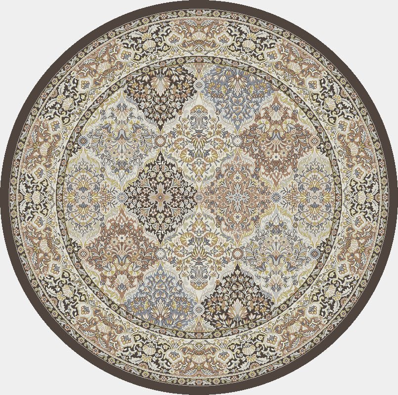 Dynamic Rugs Ancient Garden 57008 Brown/Blue Rug.