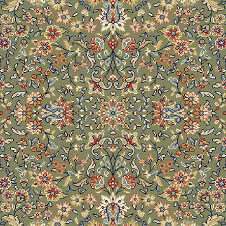 Dynamic Rugs Ancient Garden 57078 Green / Ivory Rugs.