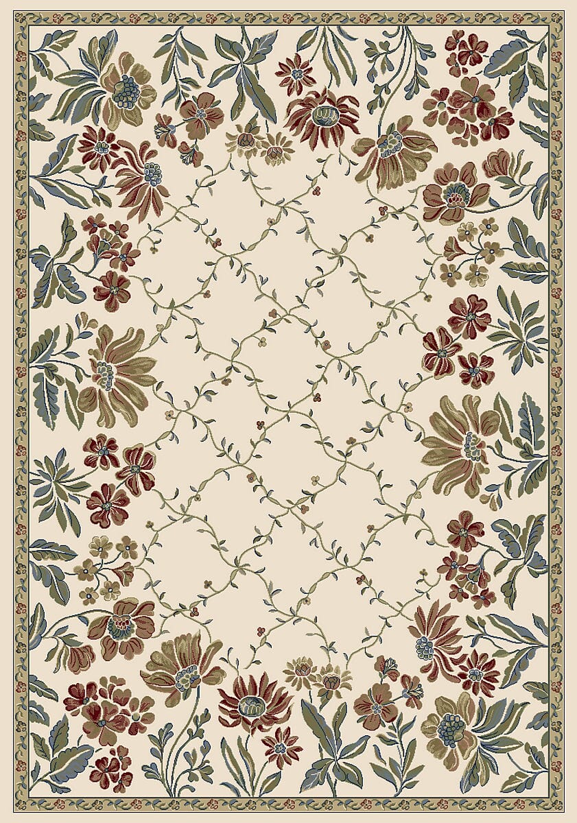 Dynamic Rugs Ancient Garden 57084 Ivory Rugs.