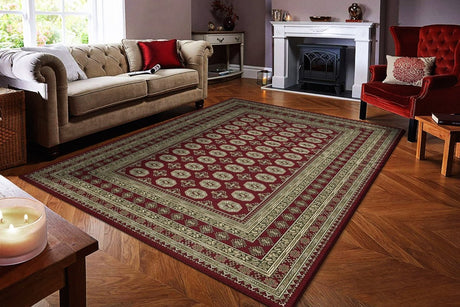 Dynamic Rugs Ancient Garden 57102 Red/Beige Rug.