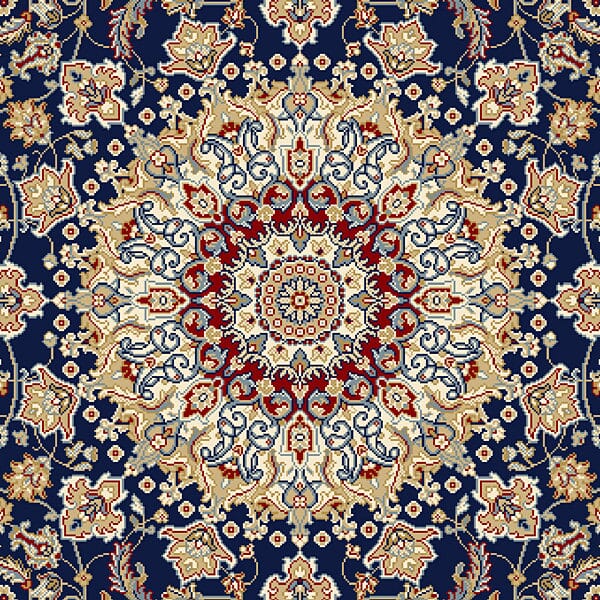 Dynamic Rugs Ancient Garden 57119 Blue / Ivory Rugs.