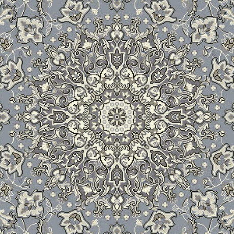 Dynamic Rugs Ancient Garden 57119 Steel Blue / Cream Rugs.