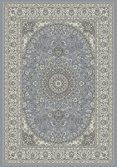 Dynamic Rugs Ancient Garden 57119 Steel Blue / Cream Rugs.