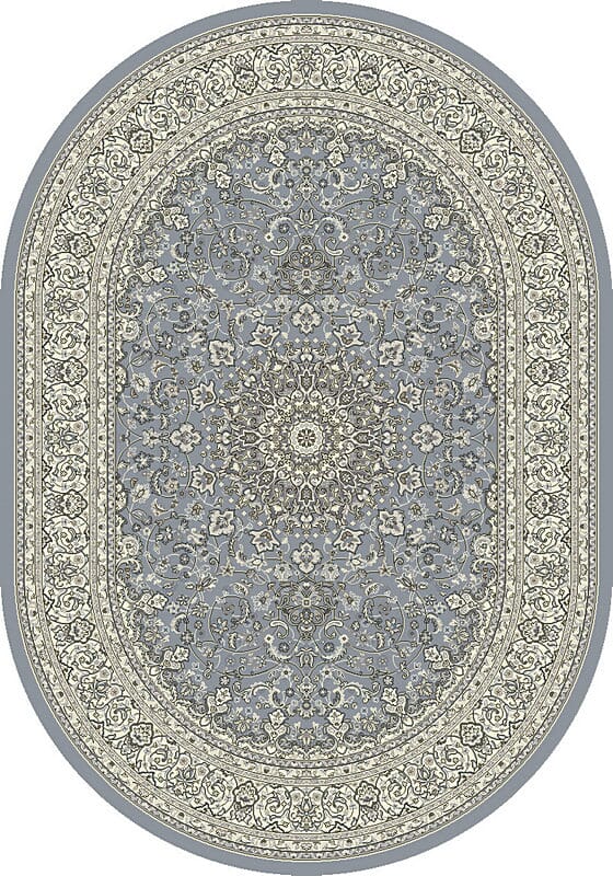 Dynamic Rugs Ancient Garden 57119 Steel Blue / Cream Rugs.