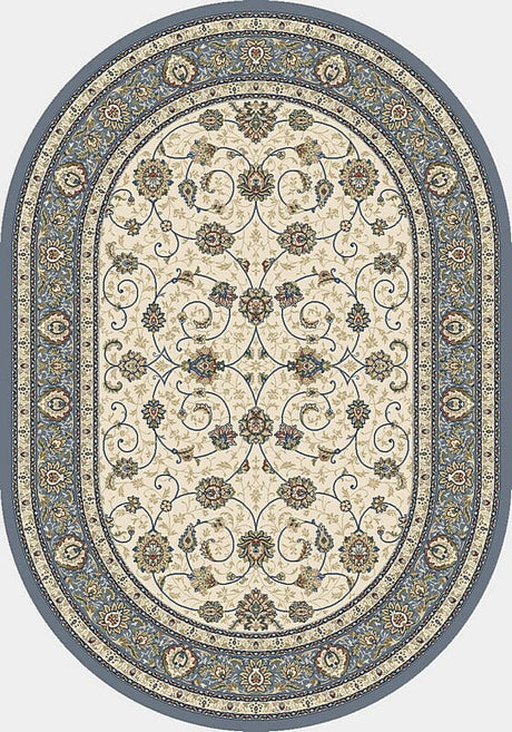 Dynamic Rugs Ancient Garden 57120 Ivory / Light Blue Rugs.