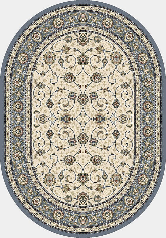Dynamic Rugs Ancient Garden 57120 Ivory / Light Blue Rugs.