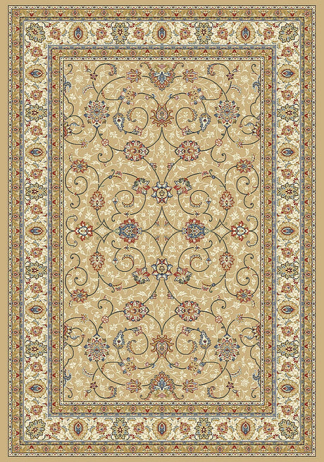 Dynamic Rugs Ancient Garden 57120 Lt Gold / Ivory Rugs.