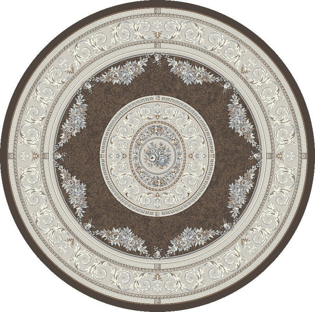 Dynamic Rugs Ancient Garden 57226 Brown/Cream Rug.