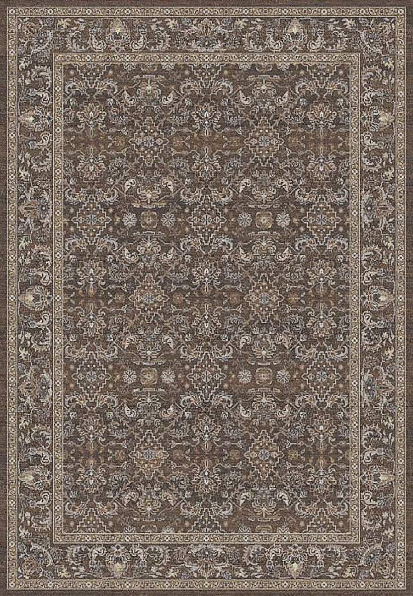 Dynamic Rugs Ancient Garden 57276 Dark Brown/Beige/Blue Rug.