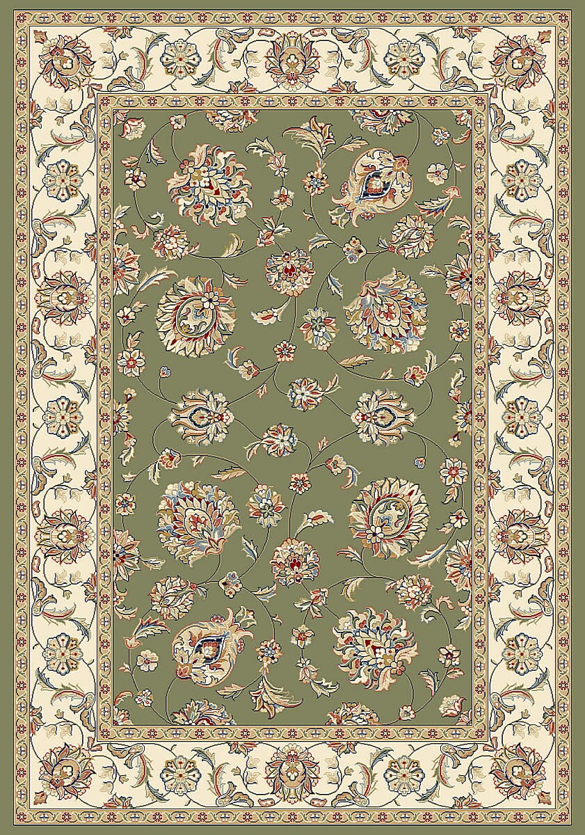 Dynamic Rugs Ancient Garden 57365 Green / Ivory Rugs.