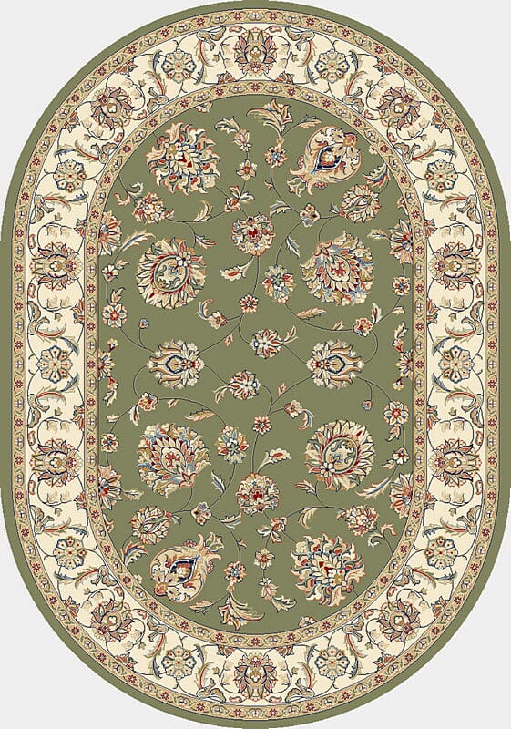 Dynamic Rugs Ancient Garden 57365 Green / Ivory Rugs.
