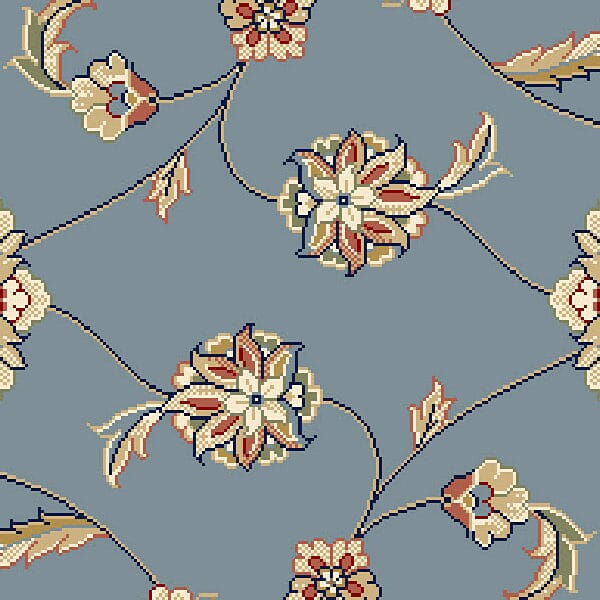 Dynamic Rugs Ancient Garden 57365 Lt.Blue / Ivory Rugs.
