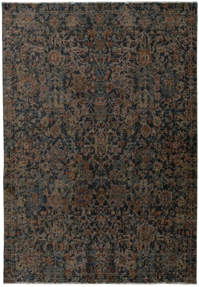Dynamic Rugs Atlanta 11761 Power Loomed Traditional Navy/Multi Rug