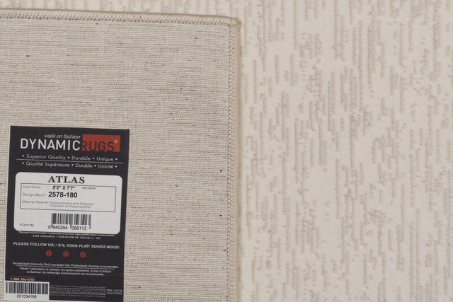 Dynamic Rugs Atlas 2578 Power Loomed Modern Ivory/Beige Rug