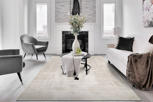 Dynamic Rugs Atlas 2579 Power Loomed Modern Ivory/Beige/Grey Rug