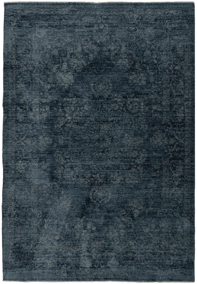 Dynamic Rugs Atmos 11980 Power Loomed Traditional Navy Rug