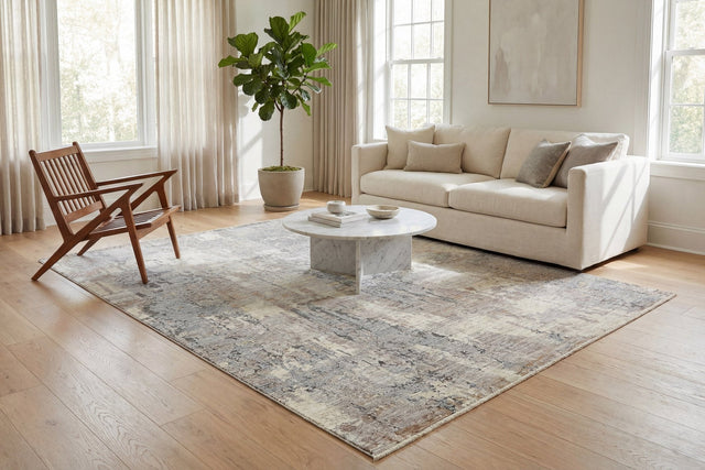 Dynamic Rugs Autumn 10921 Power Loomed Modern Cream Rug