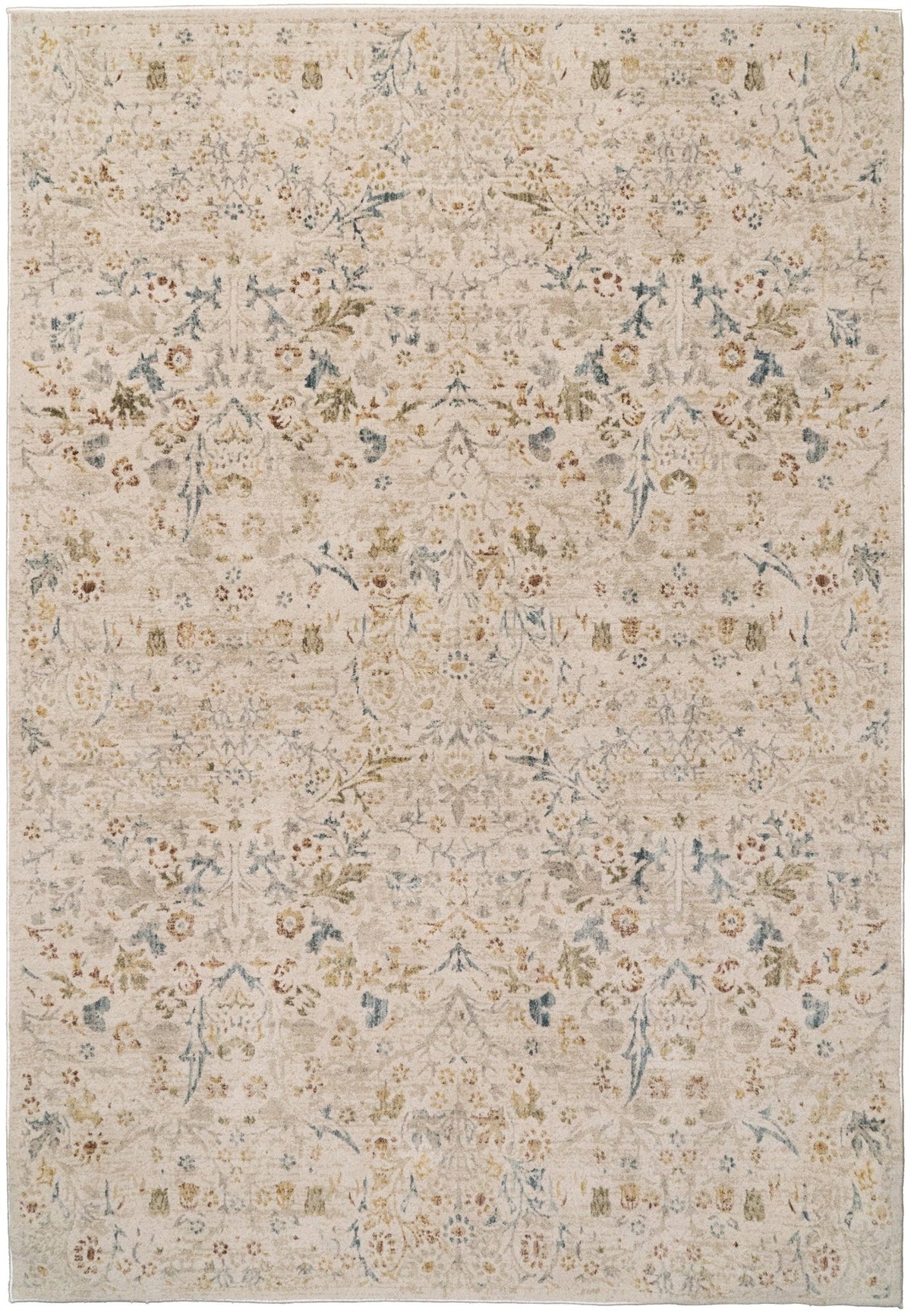 Dynamic Rugs Bloomfield 19601 Power Loomed Transitional Cream/Multi Rug