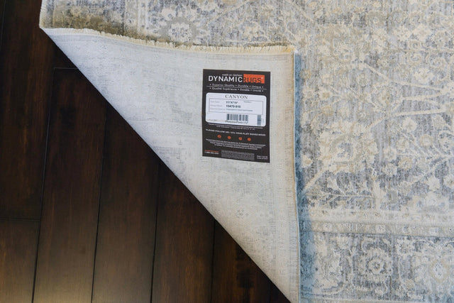 Dynamic Rugs Canyon 15470 Power Loomed Traditional Grey/Cream Rug