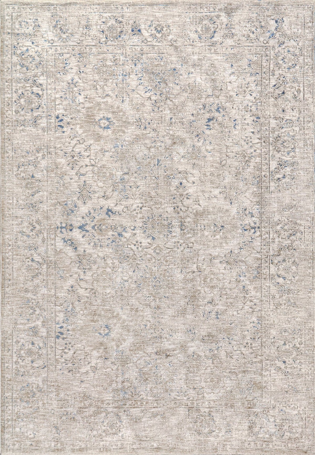 Dynamic Rugs Dharma 12041 Power Loomed Transitional Ivory/Beige Rug - rectangular rug view