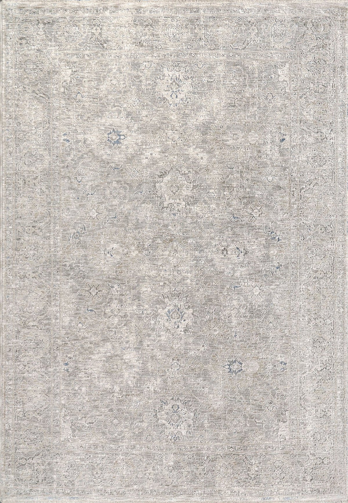 Dynamic Rugs Dharma 12041 Power Loomed Transitional Light Beige/Grey Rug - rectangular rug view